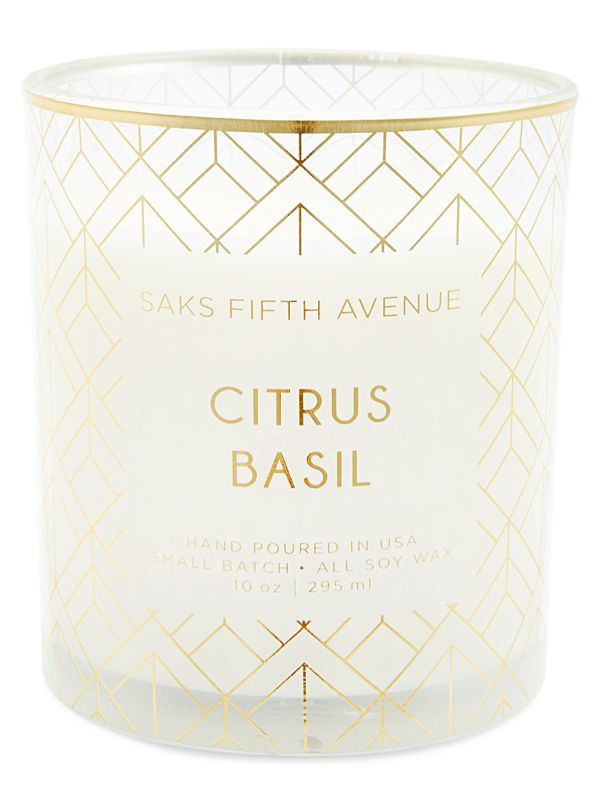 Saks Fifth Avenue Citrus Basil Candle